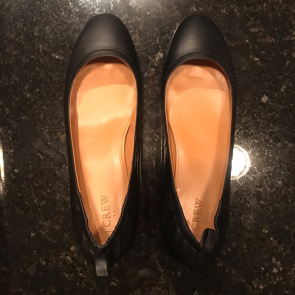 J. Crew Leather Block Heels